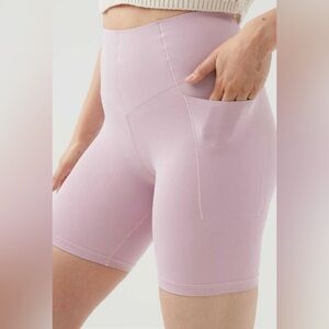 NWT Aerie Real Me Xtra Hold Up Pocket 7” Bike Shorts Garden Party, size XS